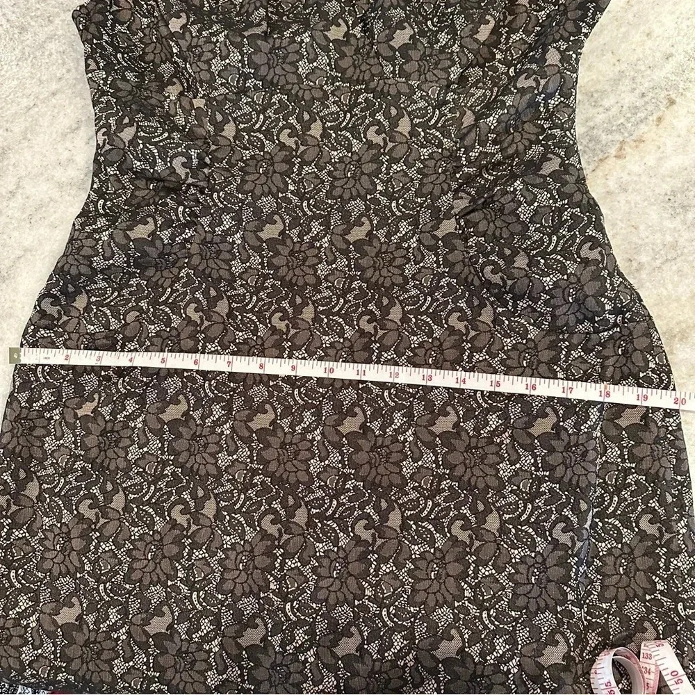 Jessica H Cocktail Sleeveless Black Floral Lace Dress Size 12 - Picture 9 of 13